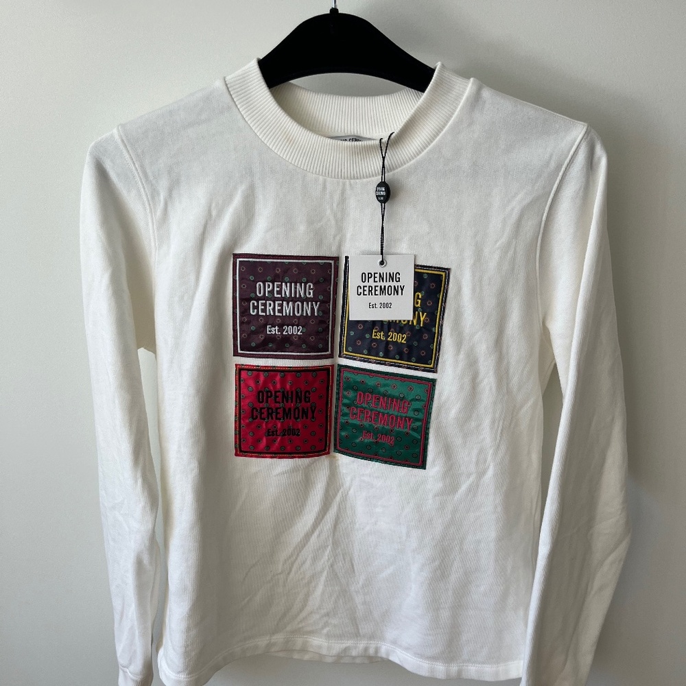 Open ceremony long sleeve crew neck